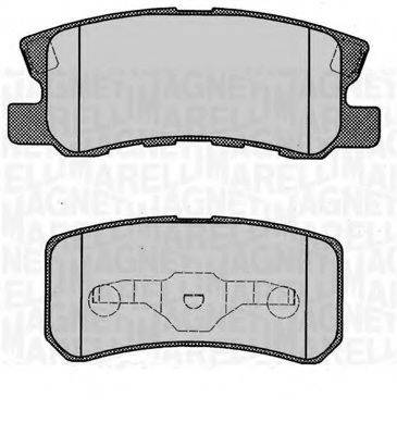 MAGNETI MARELLI 363916060340 Комплект гальмівних колодок, дискове гальмо