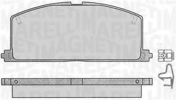 MAGNETI MARELLI 363916060405 Комплект гальмівних колодок, дискове гальмо