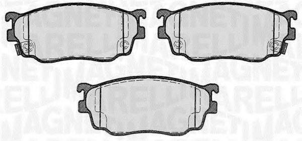 MAGNETI MARELLI 363916060466 Комплект гальмівних колодок, дискове гальмо