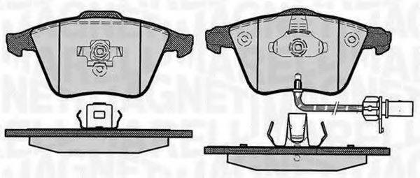 MAGNETI MARELLI 363916060609 Комплект гальмівних колодок, дискове гальмо