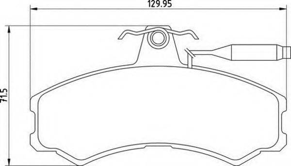 MAGNETI MARELLI 363710200290 Комплект гальмівних колодок, дискове гальмо