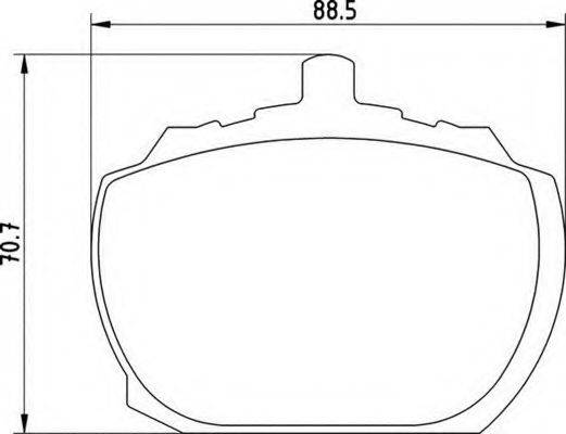 MAGNETI MARELLI 363700200571 Комплект гальмівних колодок, дискове гальмо