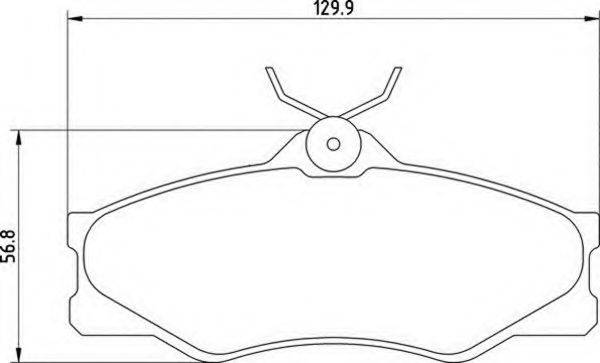 MAGNETI MARELLI 363700205012 Комплект гальмівних колодок, дискове гальмо