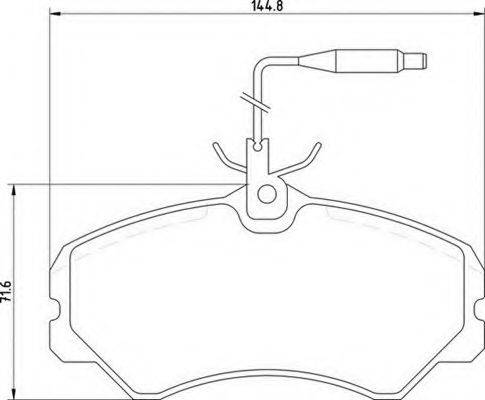 MAGNETI MARELLI 363710205039 Комплект гальмівних колодок, дискове гальмо