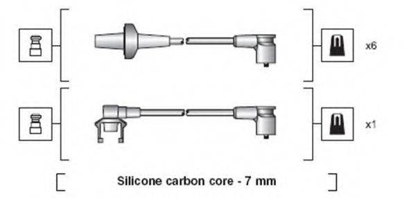 MAGNETI MARELLI 941318111001 Комплект дротів запалювання