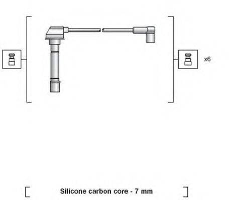 MAGNETI MARELLI 941318111132 Комплект дротів запалювання