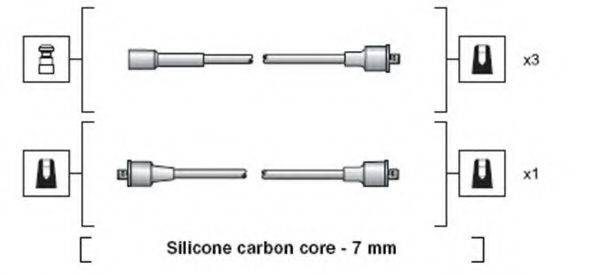 MAGNETI MARELLI 941318111169 Комплект дротів запалювання