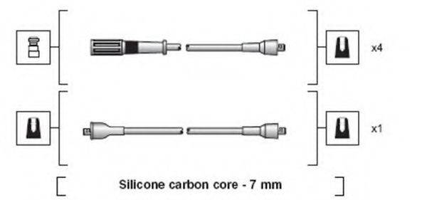 MAGNETI MARELLI 941318111265 Комплект дротів запалювання