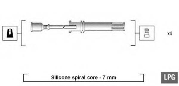 MAGNETI MARELLI 941045280515 Комплект дротів запалювання