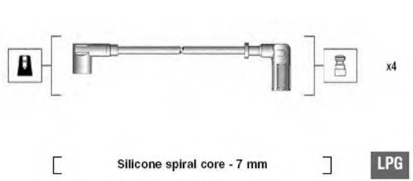 MAGNETI MARELLI 941095680607 Комплект дротів запалювання