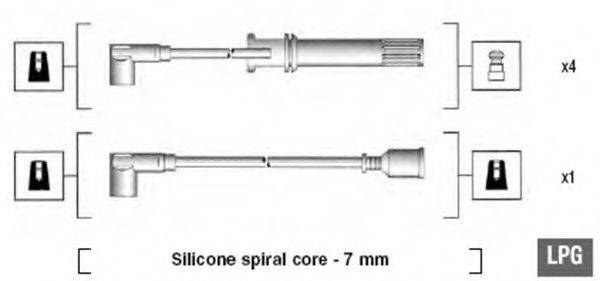 MAGNETI MARELLI 941105200643 Комплект дротів запалювання