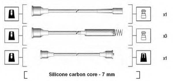 MAGNETI MARELLI 941125260678 Комплект дротів запалювання