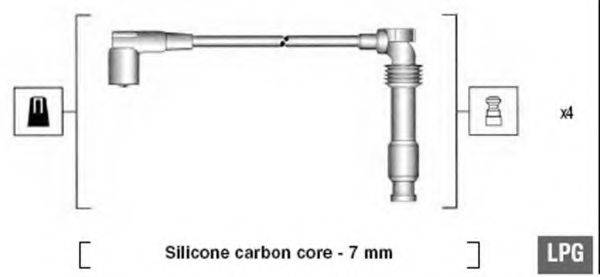 MAGNETI MARELLI 941125320684 Комплект дротів запалювання