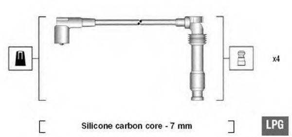 MAGNETI MARELLI 941125390689 Комплект дротів запалювання