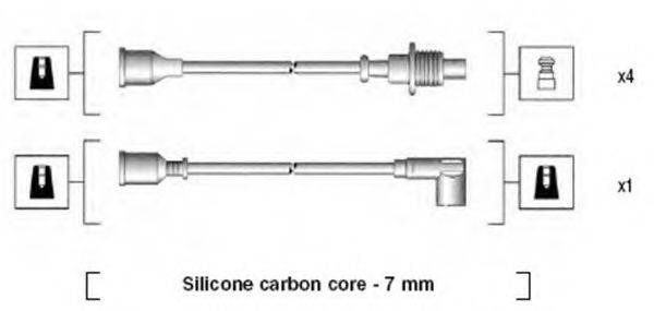 MAGNETI MARELLI 941135140702 Комплект дротів запалювання