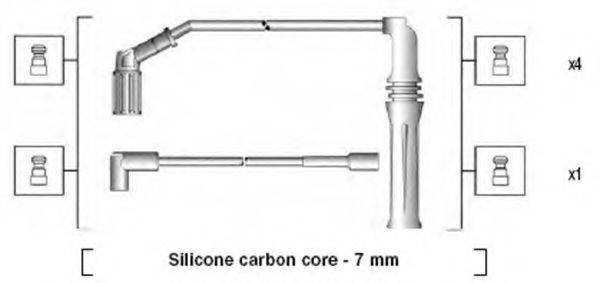 MAGNETI MARELLI 941135170704 Комплект дротів запалювання