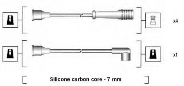 MAGNETI MARELLI 941135240708 Комплект дротів запалювання