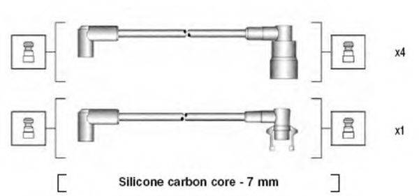 MAGNETI MARELLI 941145340731 Комплект дротів запалювання