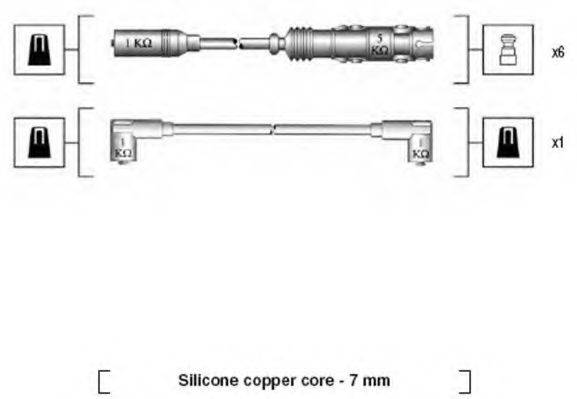 MAGNETI MARELLI 941175180759 Комплект дротів запалювання