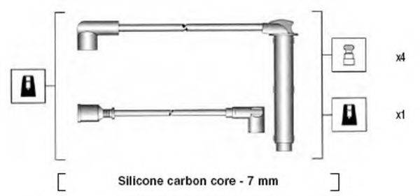 MAGNETI MARELLI 941255050815 Комплект дротів запалювання