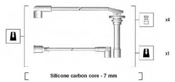 MAGNETI MARELLI 941275010862 Комплект дротів запалювання