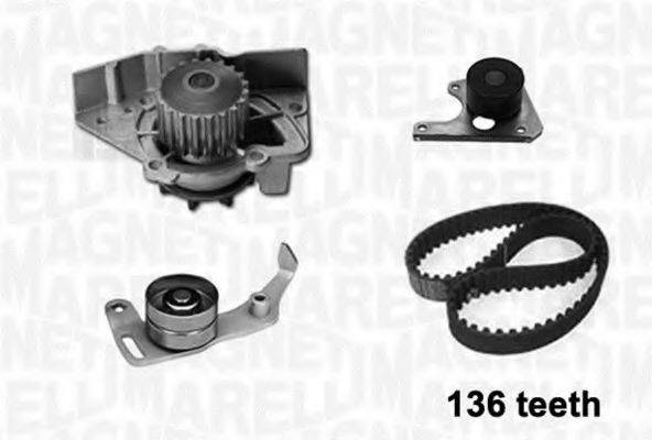 MAGNETI MARELLI 341402080001 Водяний насос + комплект зубчастого ременя