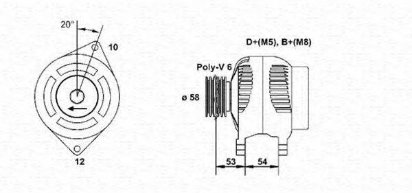 MAGNETI MARELLI 063377003010 Генератор