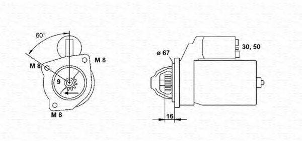 MAGNETI MARELLI 943220735010 Стартер