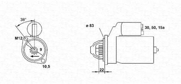 MAGNETI MARELLI 943251139010 Стартер