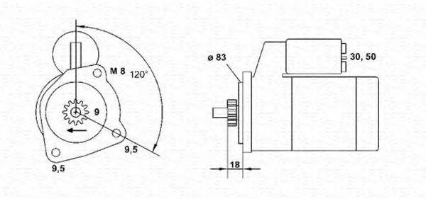 MAGNETI MARELLI 943251324010 Стартер