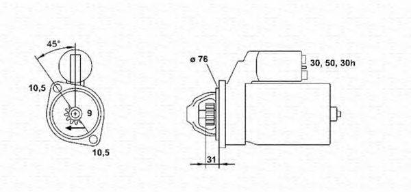 MAGNETI MARELLI 943251419010 Стартер