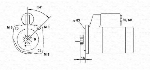 MAGNETI MARELLI 943251433010 Стартер