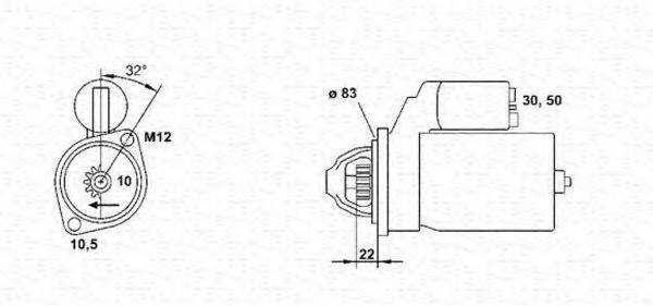 MAGNETI MARELLI 943251659010 Стартер