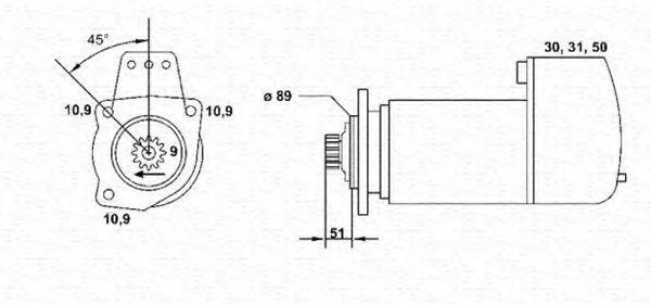 MAGNETI MARELLI 943252045010 Стартер