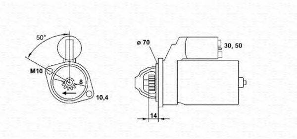 MAGNETI MARELLI 943253182010 Стартер