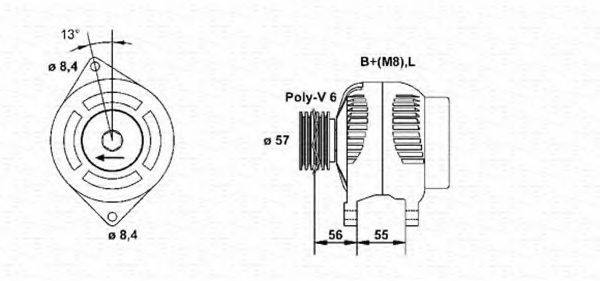 MAGNETI MARELLI 943346036010 Генератор