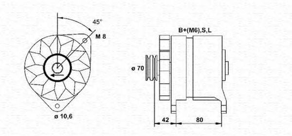 MAGNETI MARELLI 943346062010 Генератор