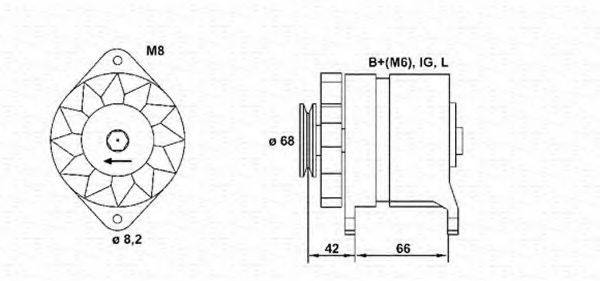 MAGNETI MARELLI 943346067010 Генератор