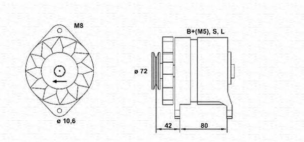 MAGNETI MARELLI 943346080010 Генератор