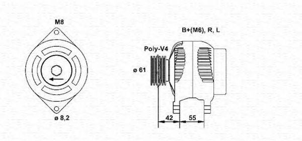 MAGNETI MARELLI 943346088010 Генератор