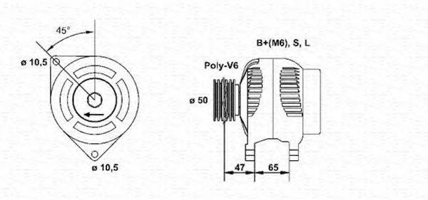 MAGNETI MARELLI 943346145010 Генератор