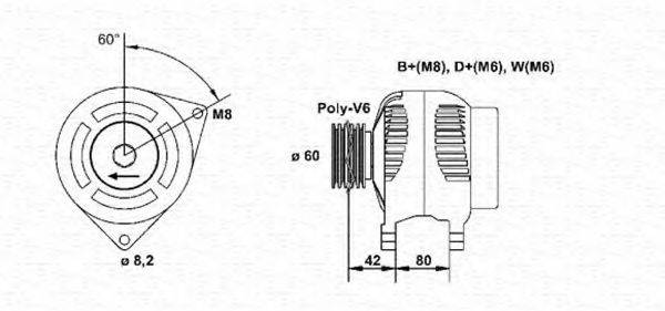 MAGNETI MARELLI 943346147010 Генератор