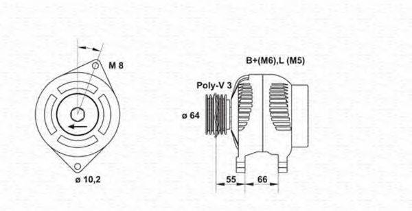 MAGNETI MARELLI 943346198010 Генератор