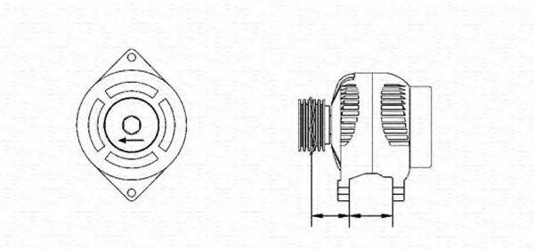 MAGNETI MARELLI 943346201010 Генератор