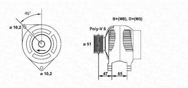 MAGNETI MARELLI 943354108010 Генератор