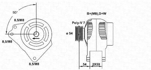 MAGNETI MARELLI 943355013010 Генератор