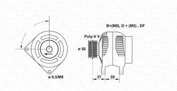 MAGNETI MARELLI 943355027010 Генератор