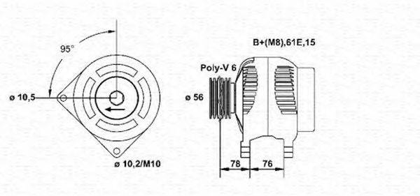 MAGNETI MARELLI 943355051010 Генератор