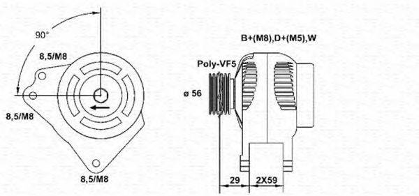 MAGNETI MARELLI 943355117010 Генератор