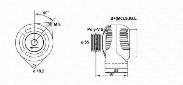 MAGNETI MARELLI 943355119010 Генератор